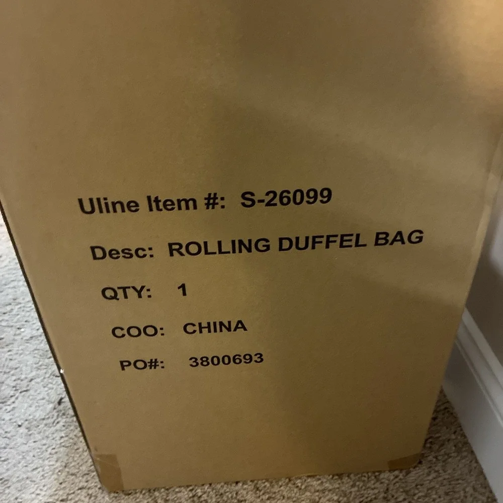 Uline rolling duffel